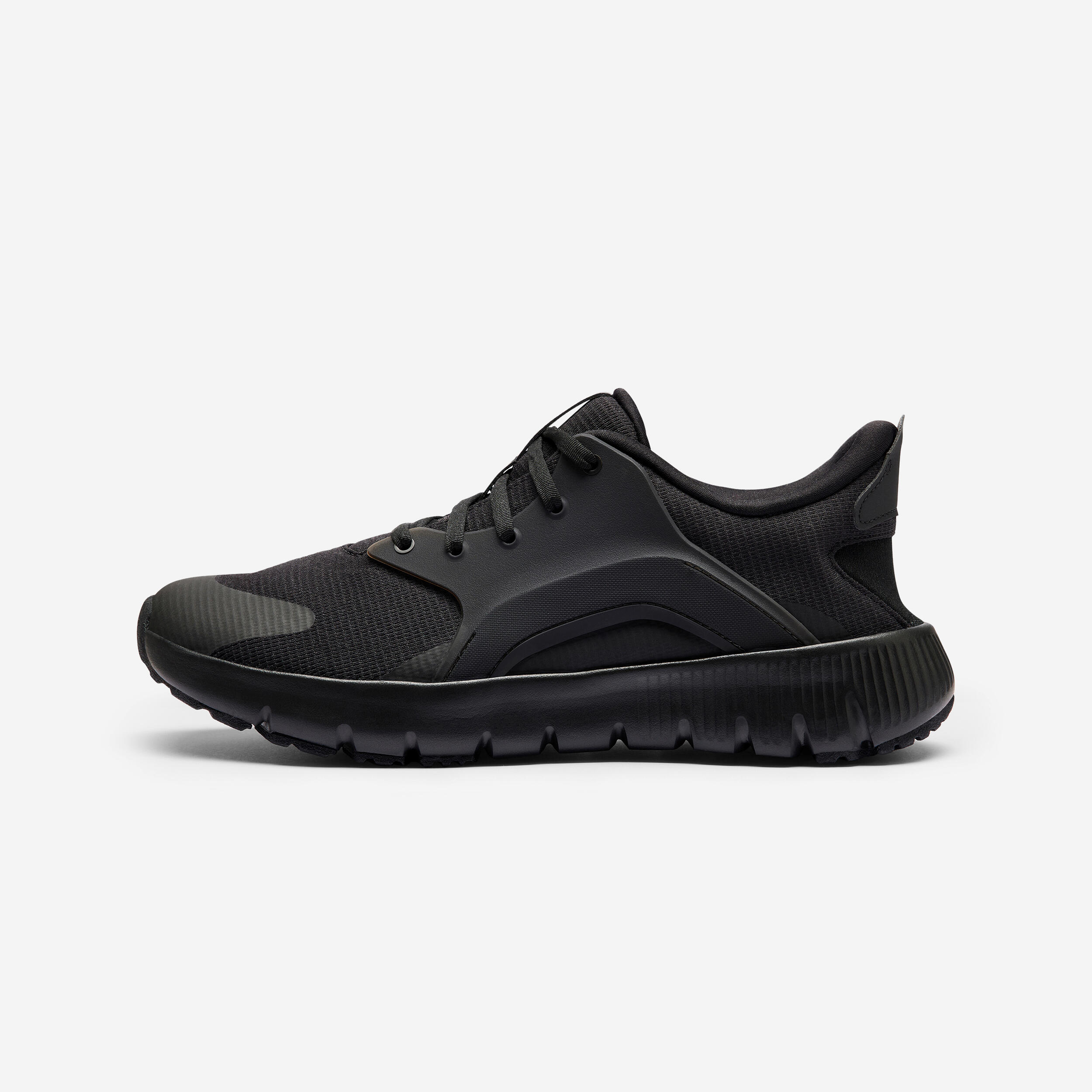 Men s Black Walking Shoes with Good Support and Slip On Design Decathlon eBay