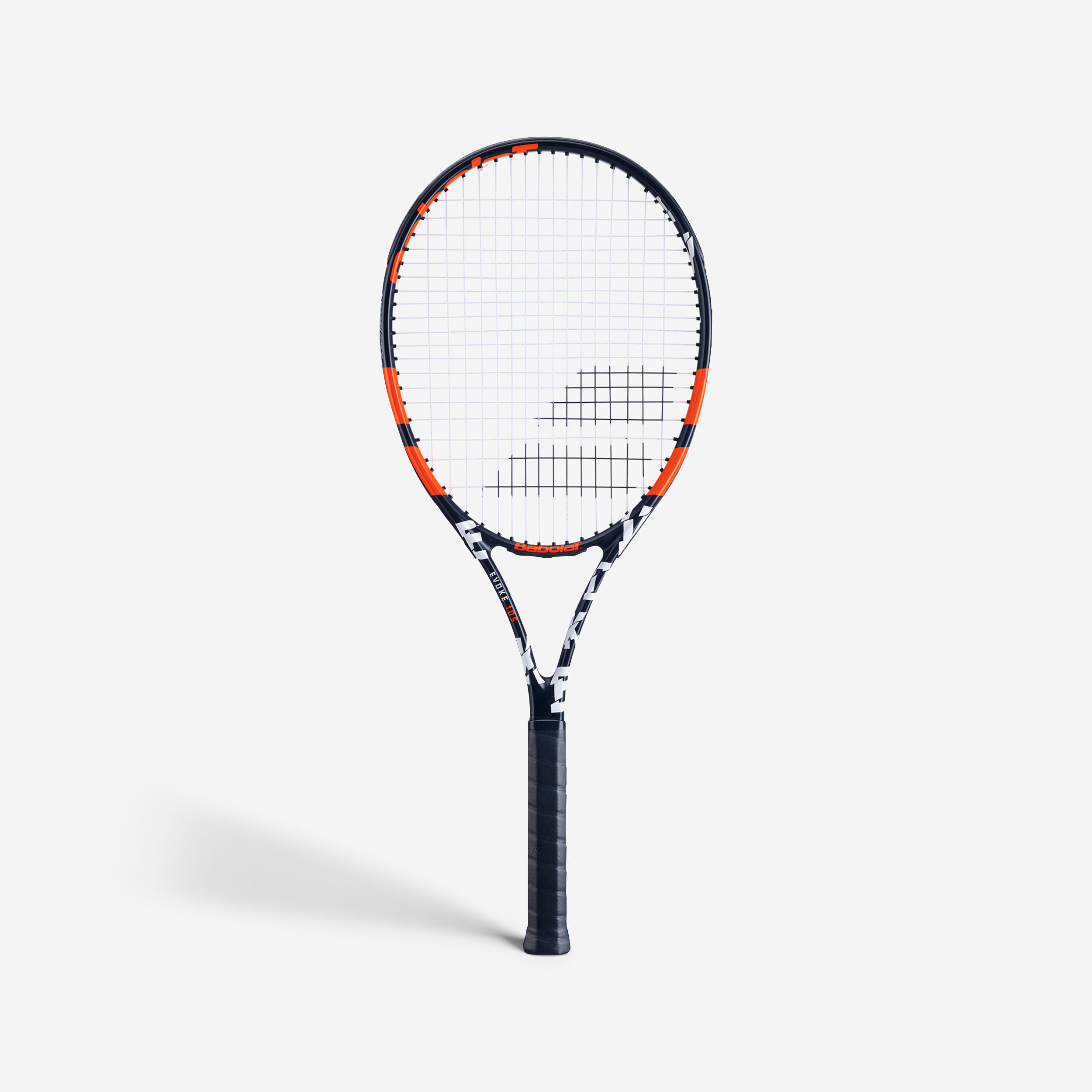 Adult Tennis Racket Evoke 105 - Black/Orange 1/3