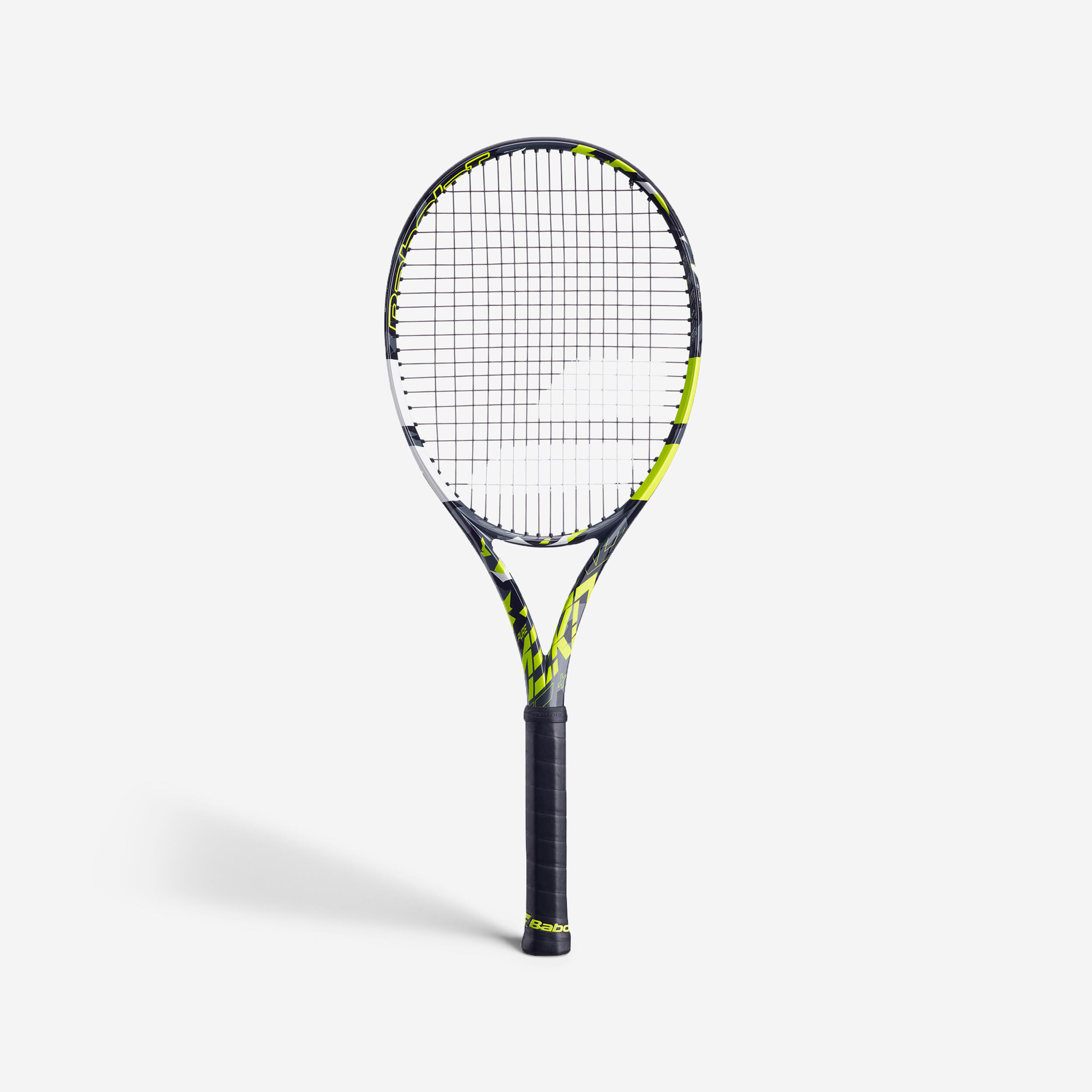 Adult Tennis Racket Pure Aero 300g Grey Yellow Decathlon