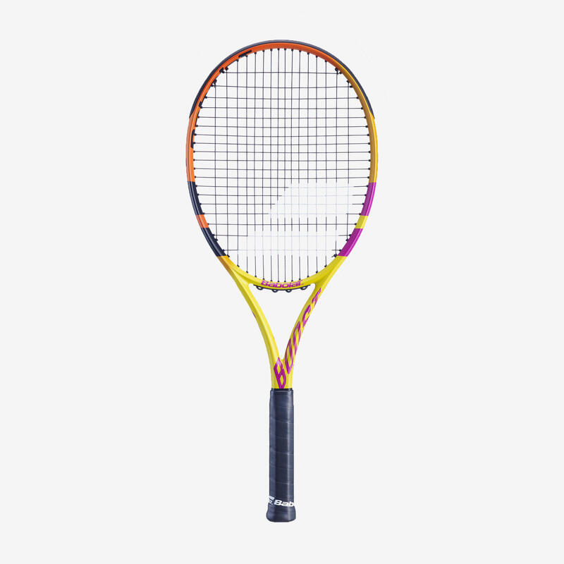 Tennisracket voor volwassenen Boost Rafa geel/oranje/roze