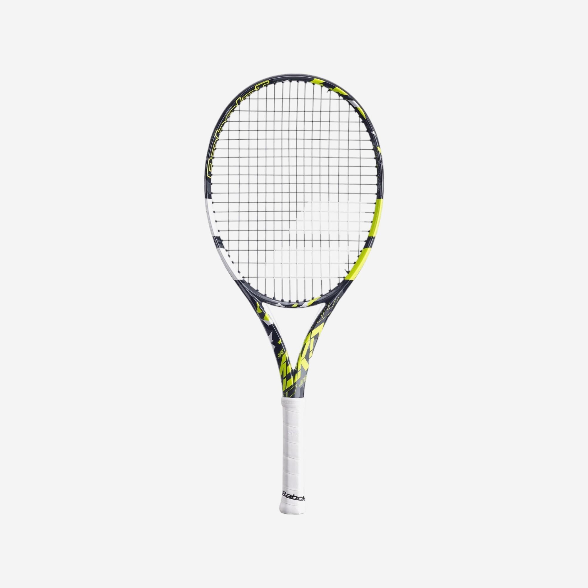 Raquete de ténis pure aero 26 criança preto amarelo