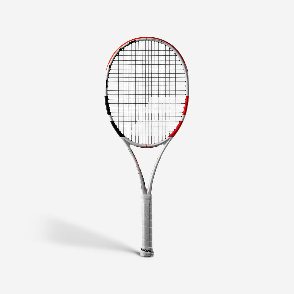 Tenisová raketa Pure Strike 100 bielo-červená