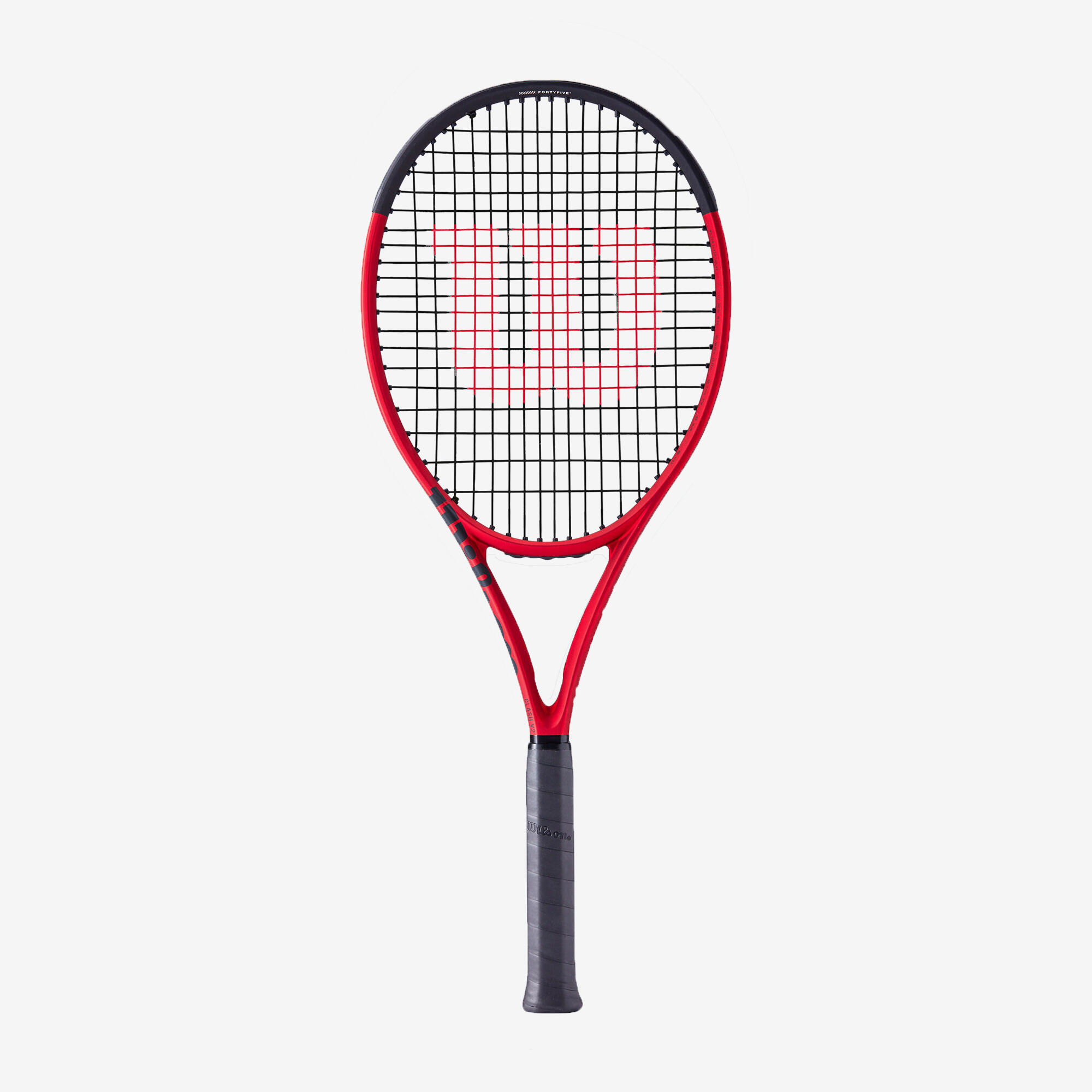 Adult tennis racket - WILSON CLASH 100 V2 Black Red 295g