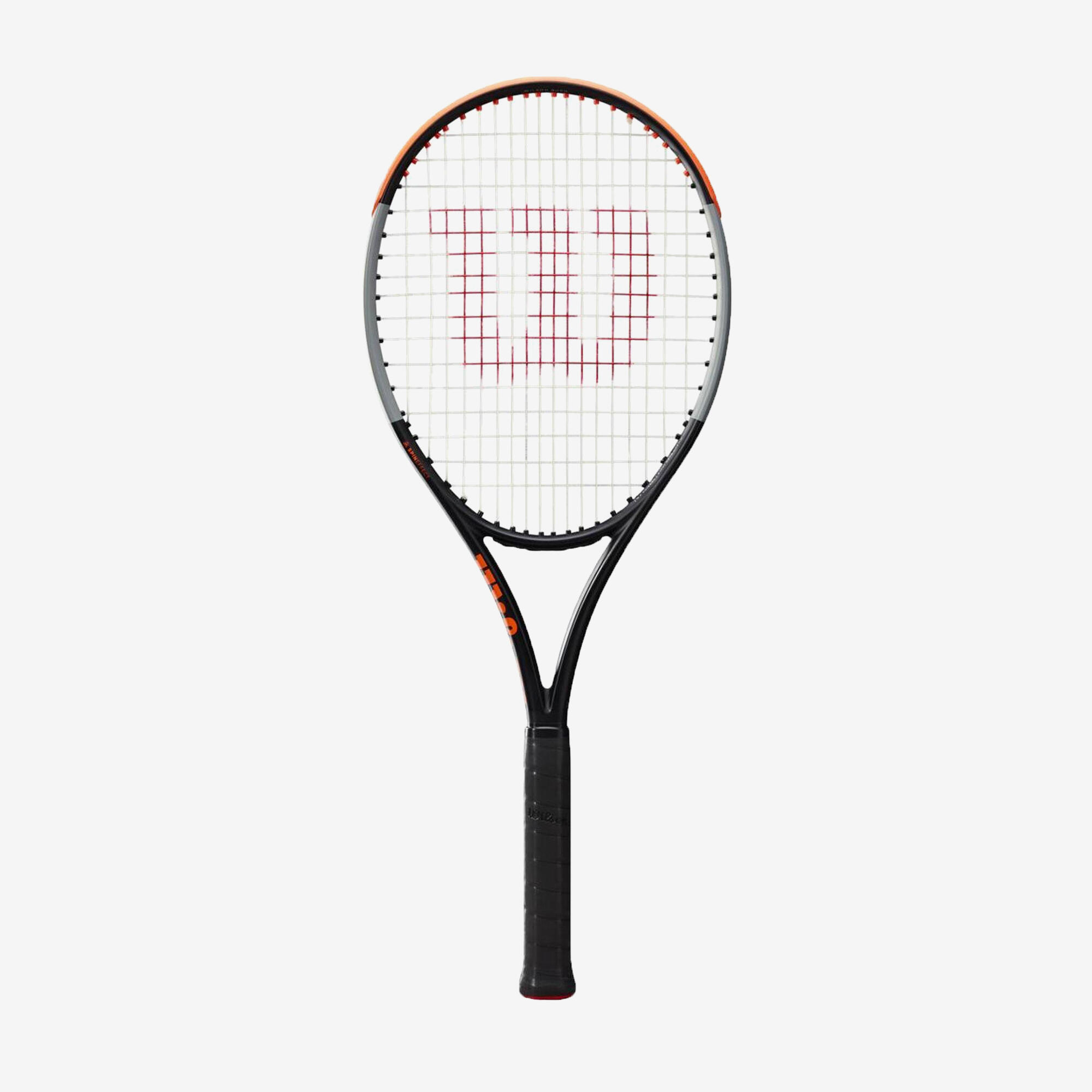 Adult Tennis Racket Burn 100LS V4 280 g - Black/Orange 1/8