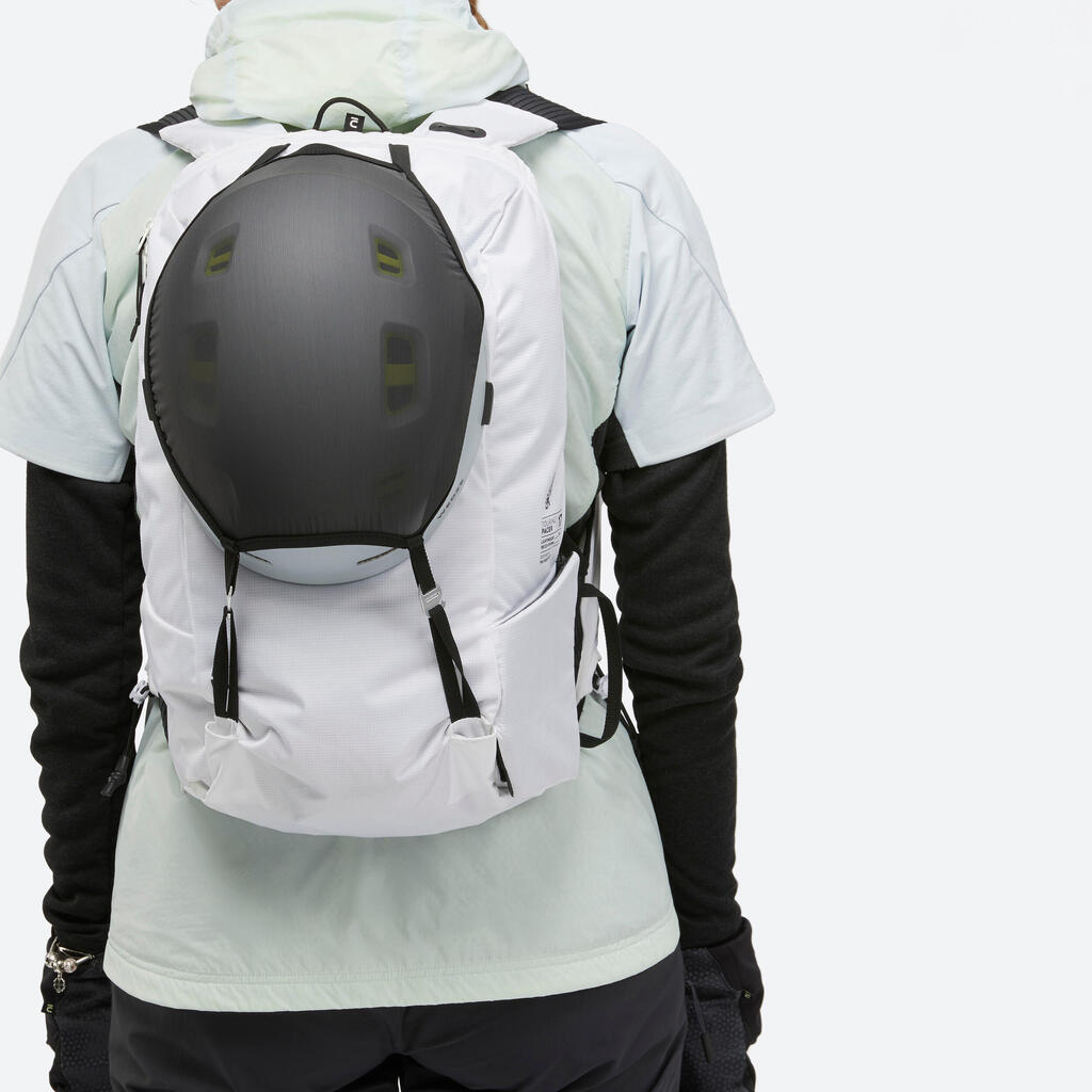 Ski Touring Backpack 17 L - PACER  White and Black