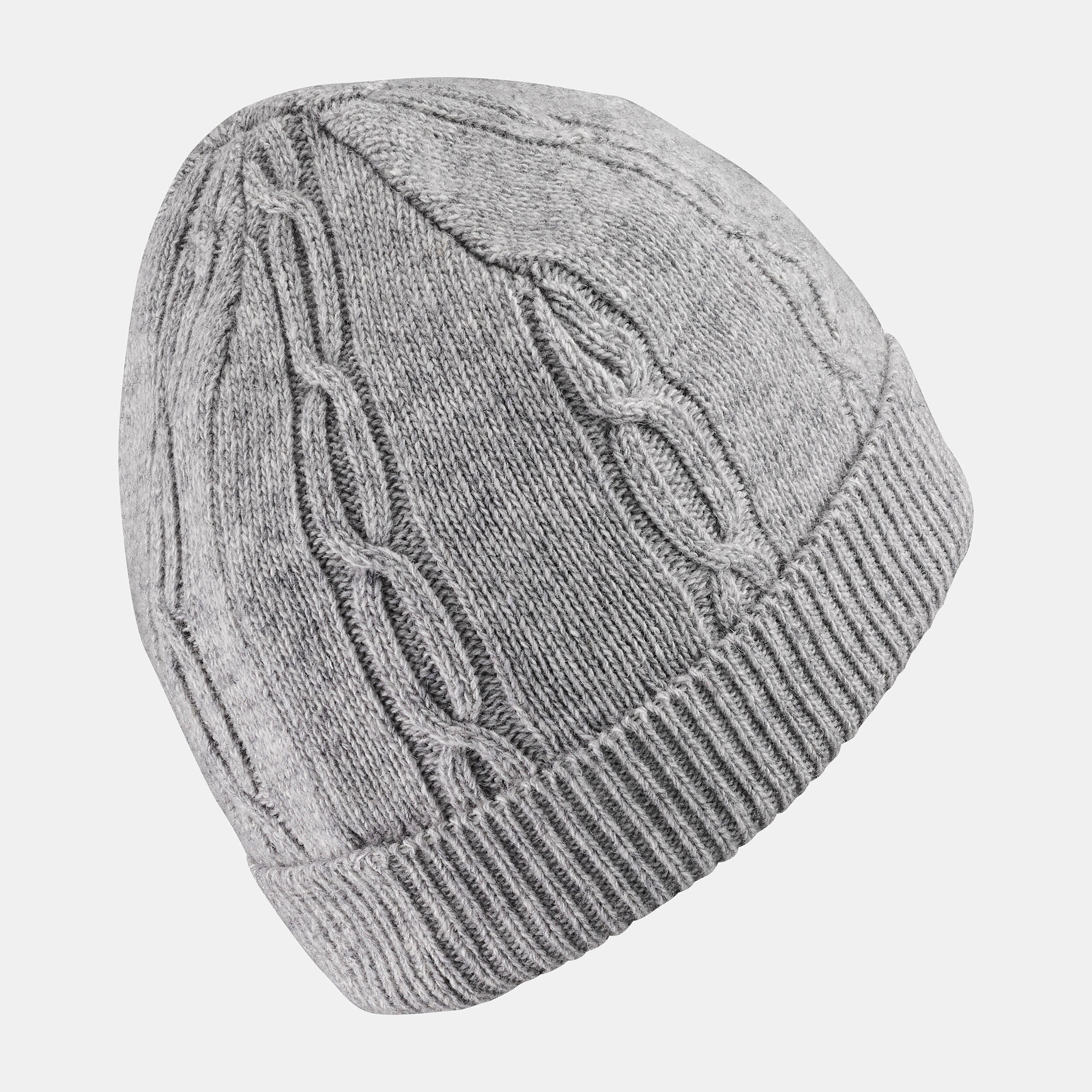 CHILDREN'S GREY TWISTED SKI CAP