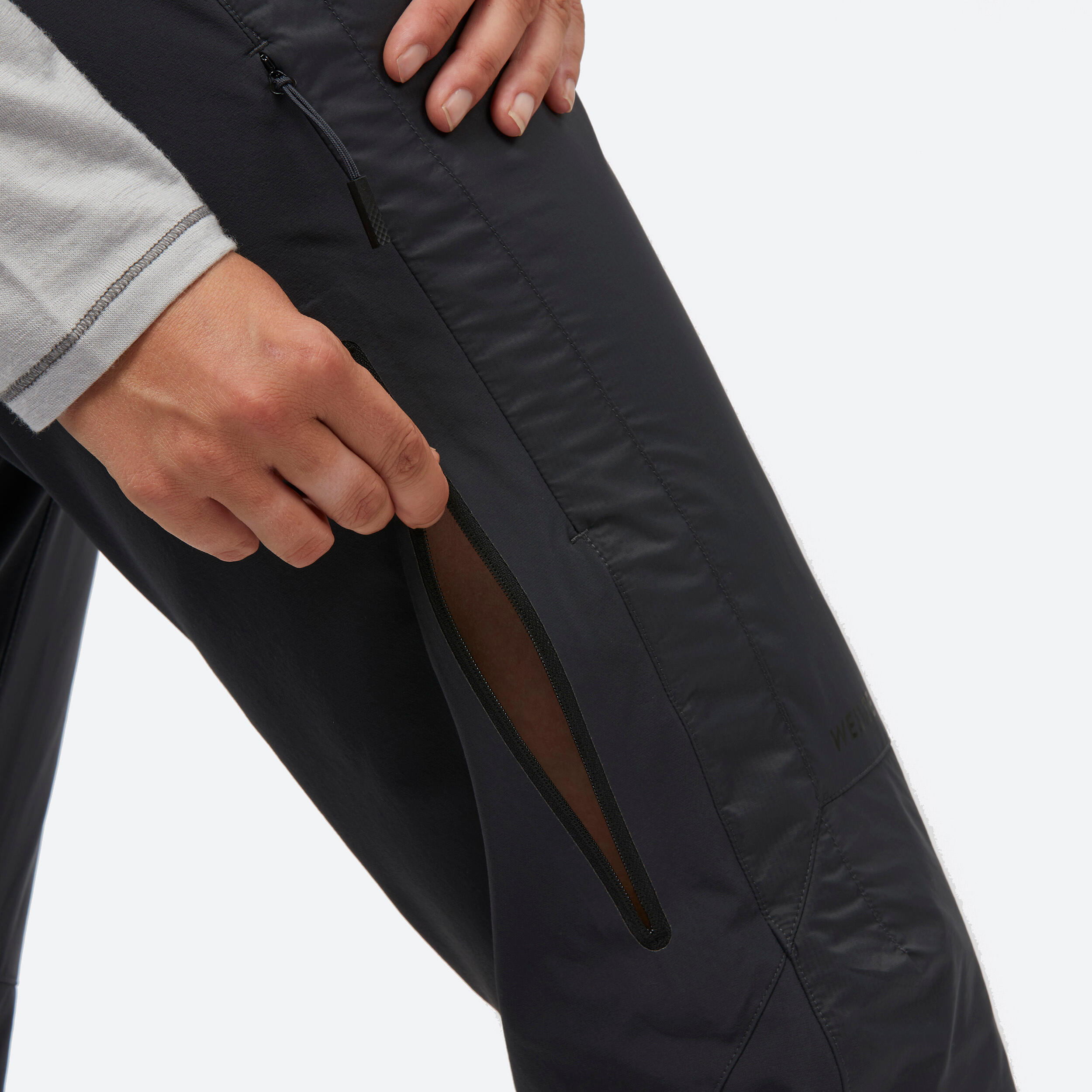 Tourenskihose Damen leicht - Pacer dunkelgrau  7/9