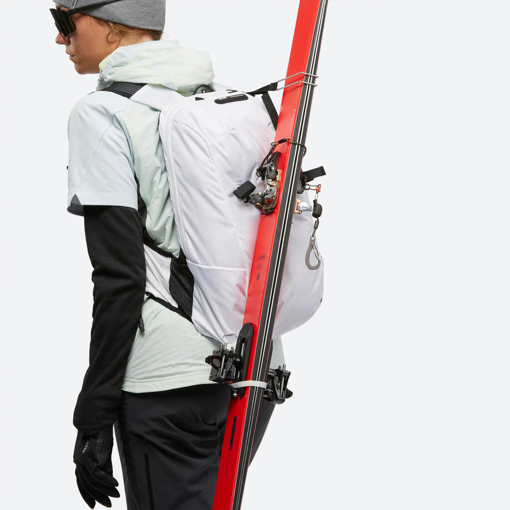Ski Touring Backpack 17 L - PACER  White and Black
