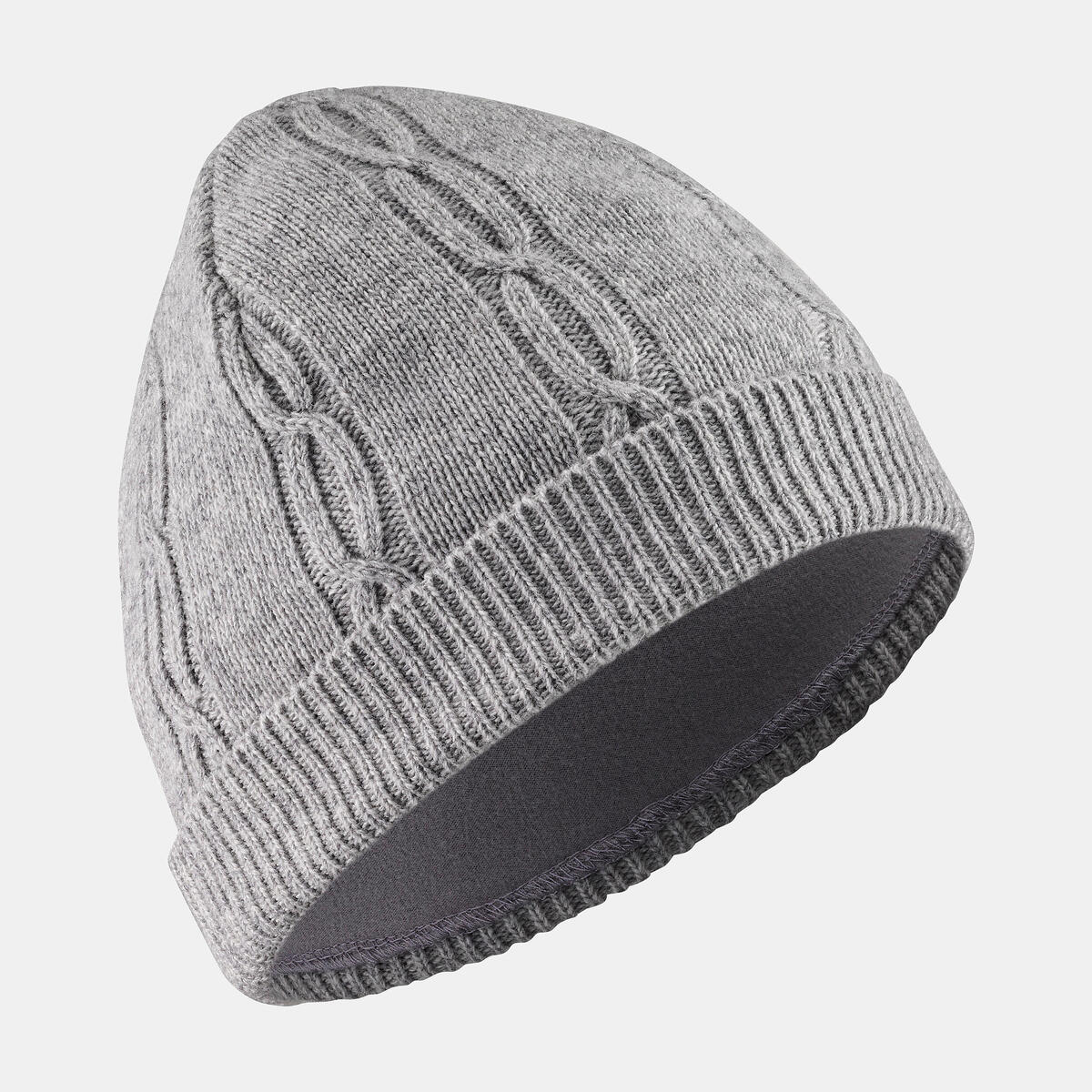 BONNET DE SKI ENFANT TORSADE GRIS