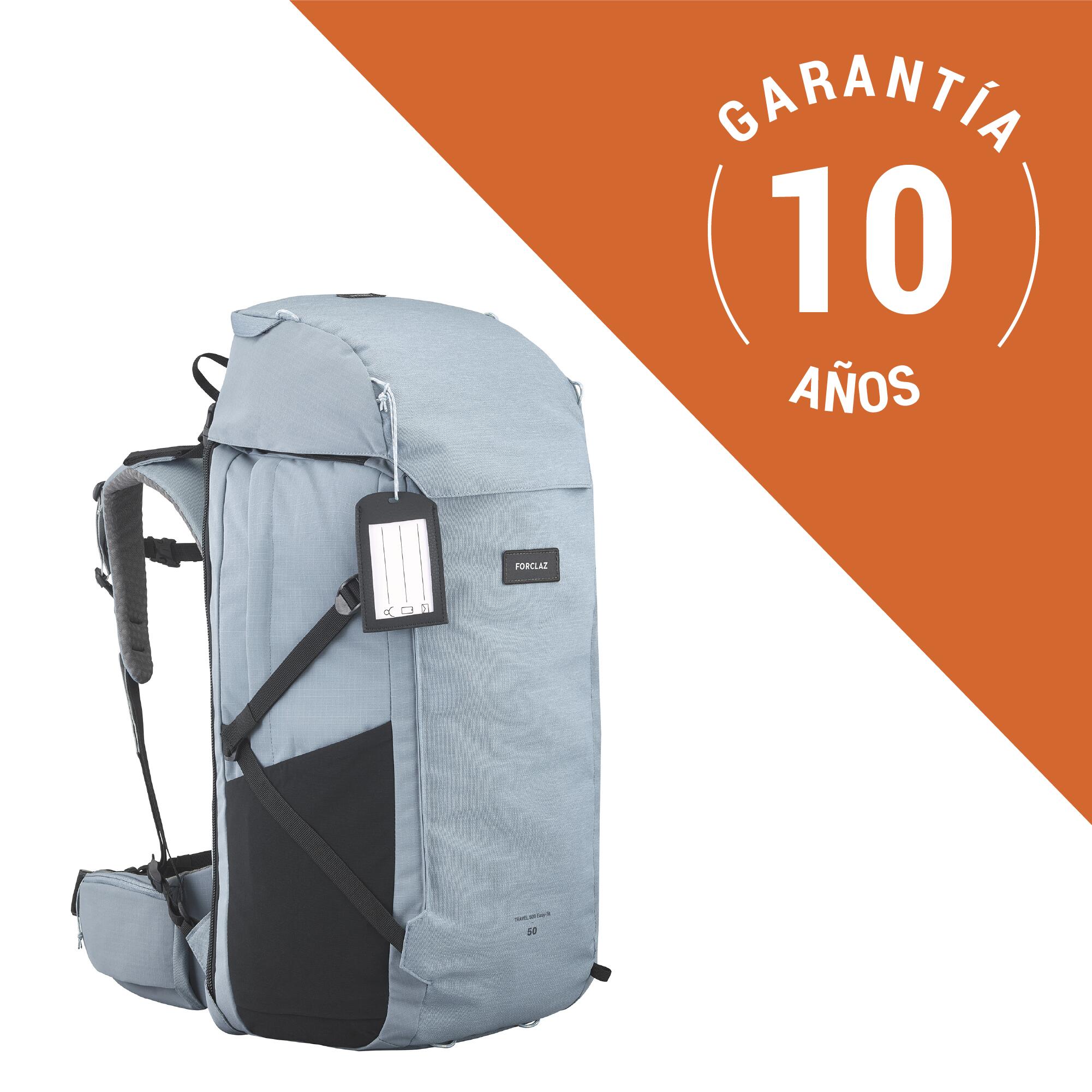 Morral de 50 6 Litros trekking de viaje para Mujer Forclaz Travel900 azul Decathlon