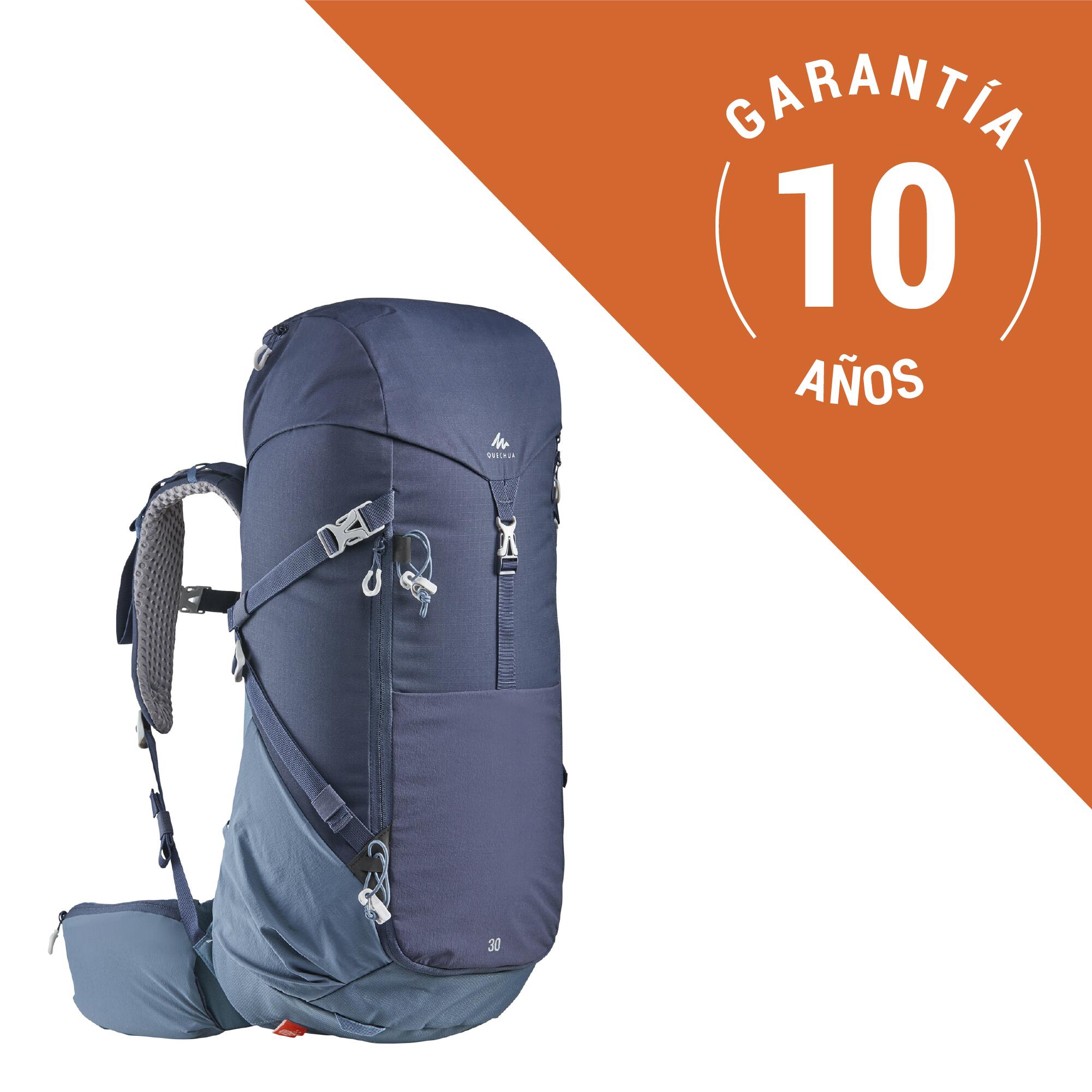Morral de 30 litros para senderismo MH500 Quechua azul Decathlon