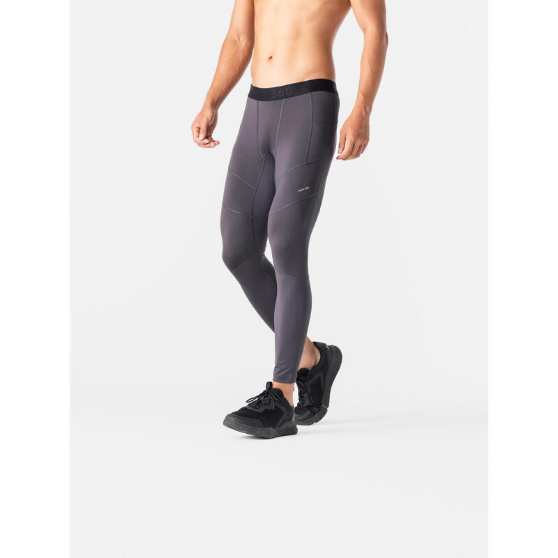 Men's Breathable Fitness Leggings - Grey