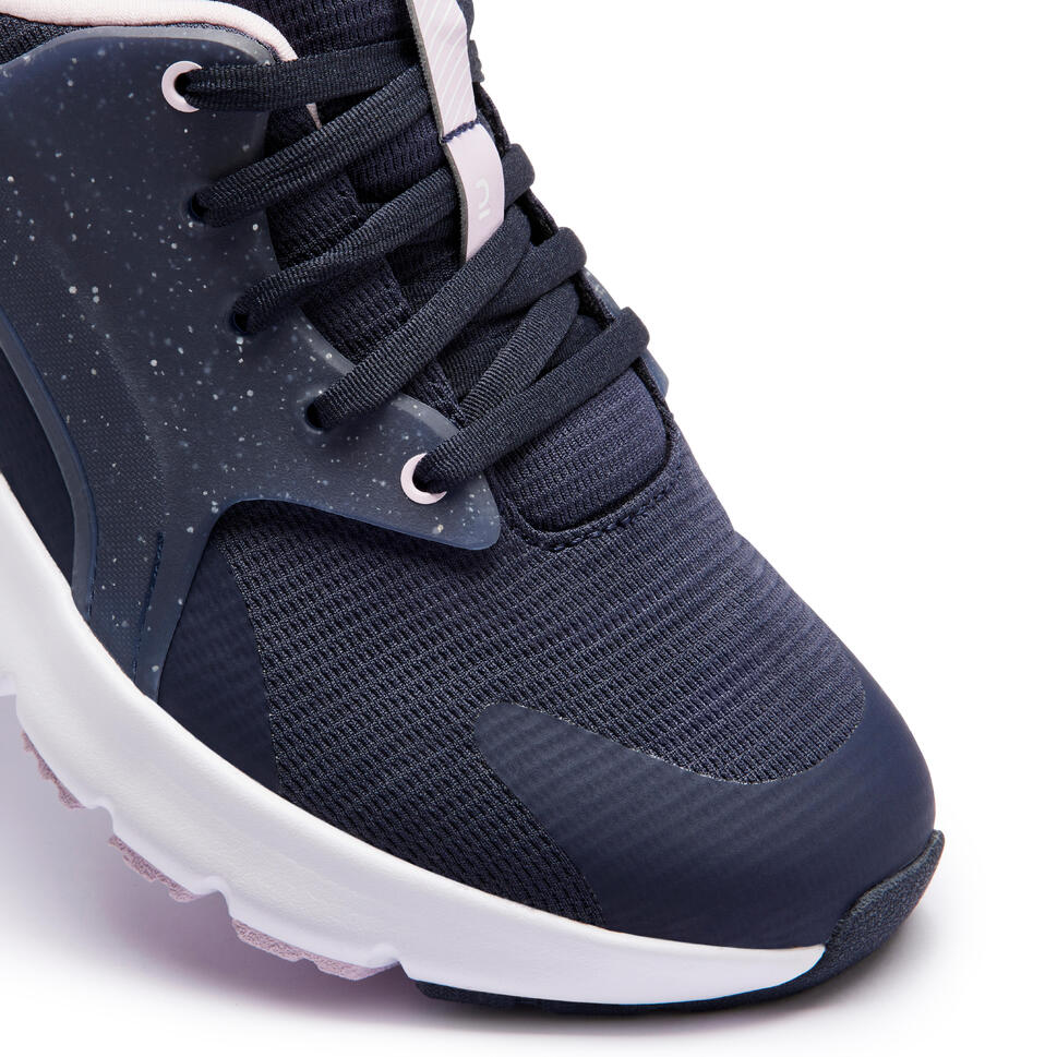 Baskets de marche pieds larges femme, SW500.1 bleu Decathlon