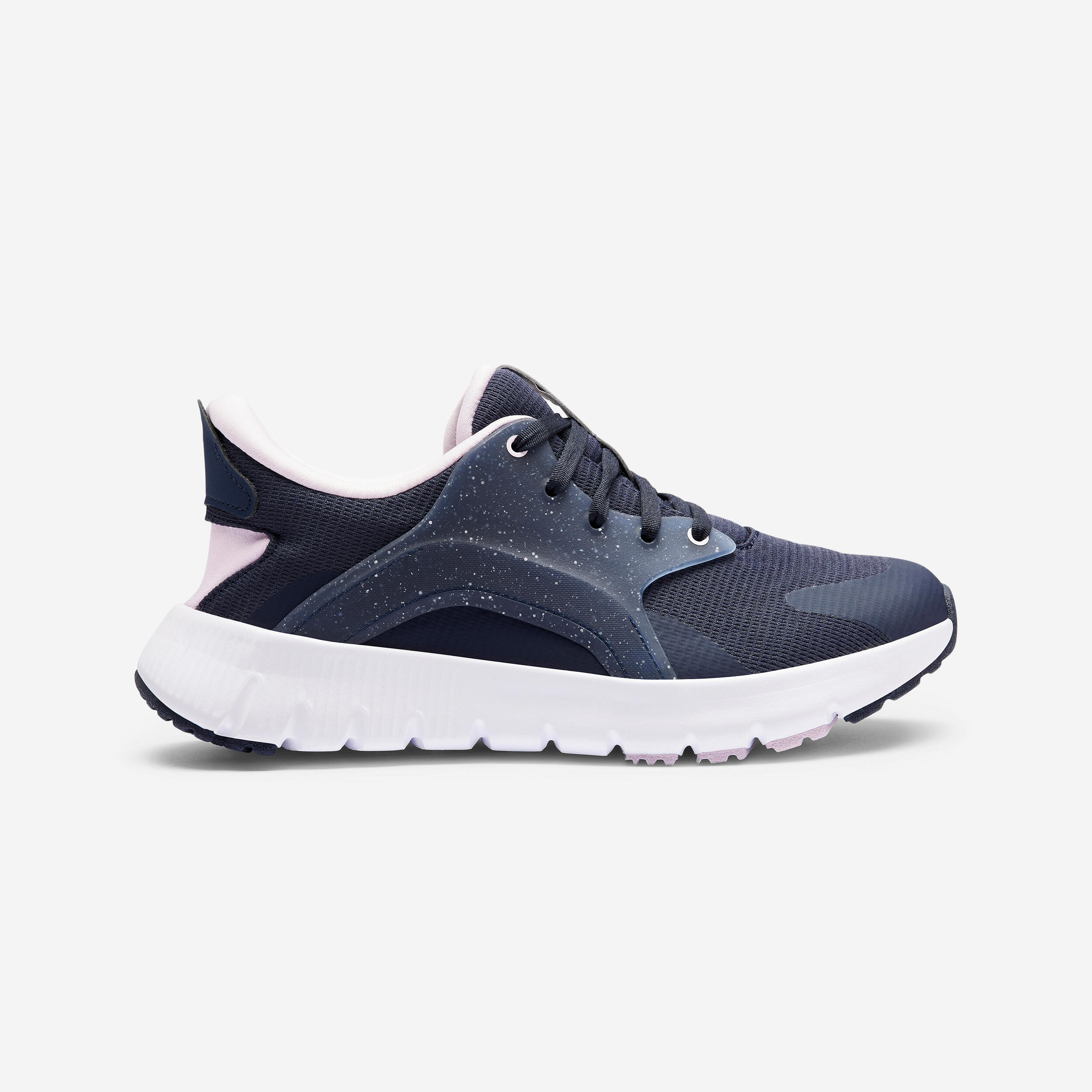 Decathlon - Baskets De Marche Pieds Larges Femme, Sw500.1 Bleu - Chaussures De Sport - Marche - Bleu-violet - 40 - Decathlon