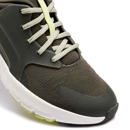 SW500.1 Men's Wide Foot Walking Shoes - Green