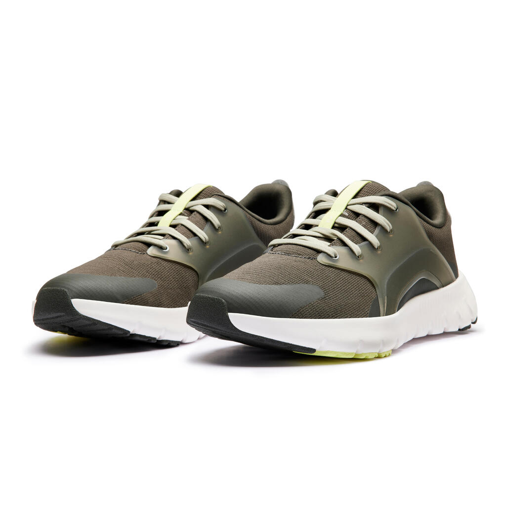 Zapatillas Caminar SW500.1 Hombre Verde Pie Ancho