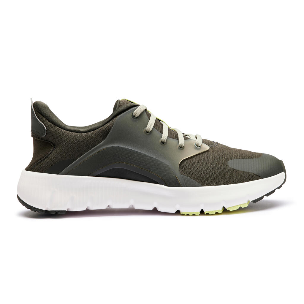 Tenis para caminar verdes para hombre SW500.1