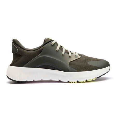 MEN'S WIDE FEET WALKING SHOES SW500.1 GREEN