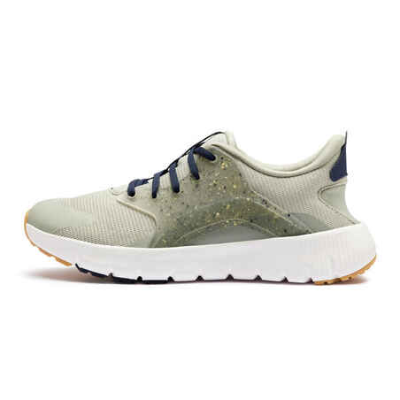 SW500.1 MEN'S WALKING SHOES STANDARD FEET - GREEN/KHAKI