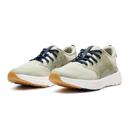 Men's Standard Foot Walking Shoes SW500.1-Green/Khaki