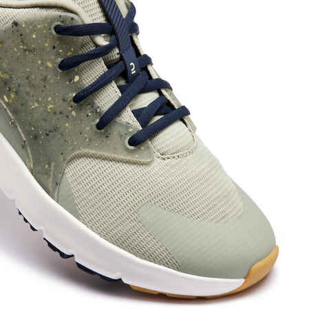 Men's Standard Foot Walking Shoes SW500.1-Green/Khaki
