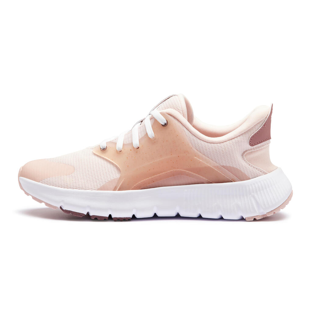 Tenis de caminata SW500.1 pie estándar para Mujer rosado