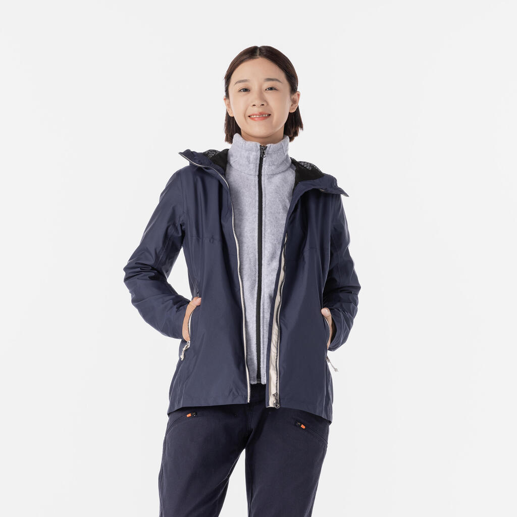 Segeljacke Regenjacke Damen wasserdicht - Sailing 100 ocker