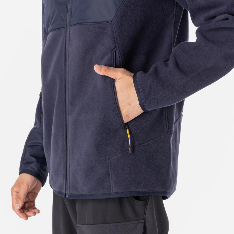 Men's warm sailing fleece 500 - Blue/black