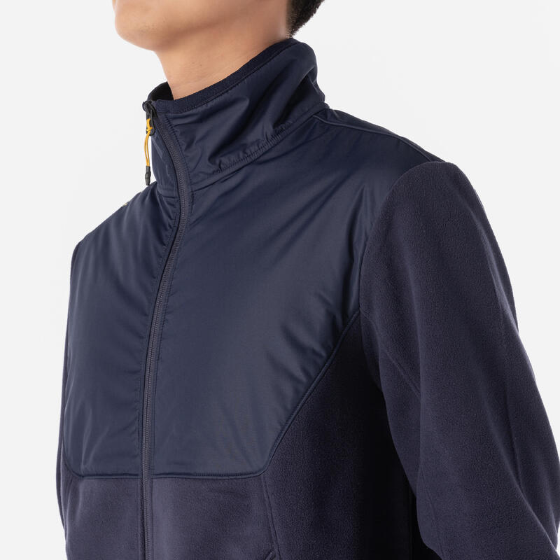 Men's warm sailing fleece 500 - Blue/black