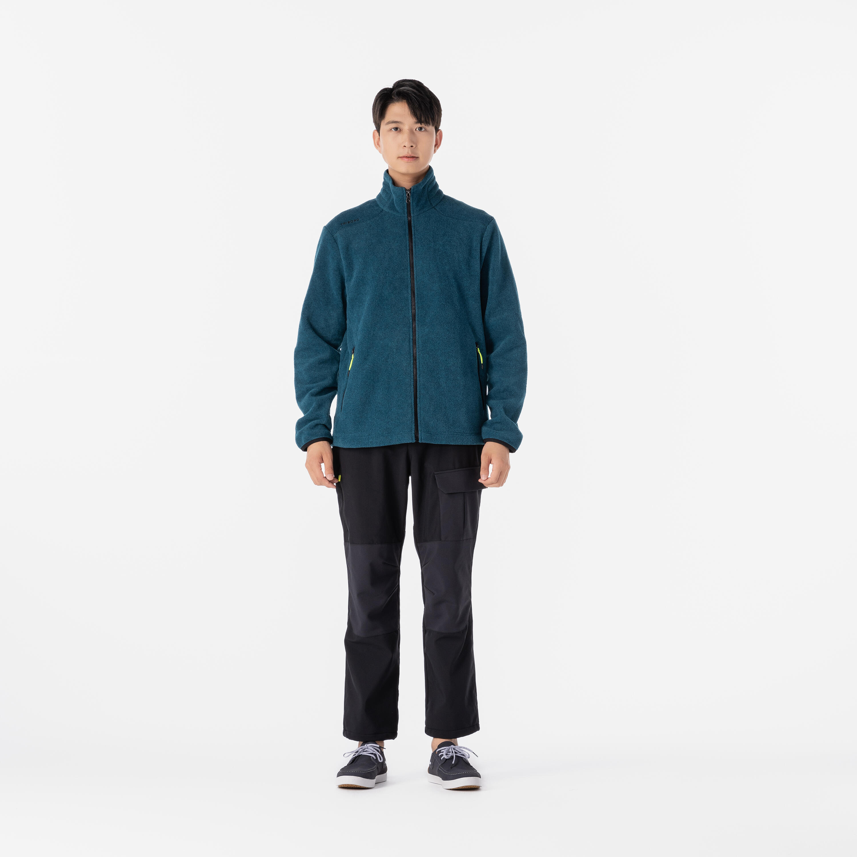 Chaqueta polar Hombre perlante azul 6/8