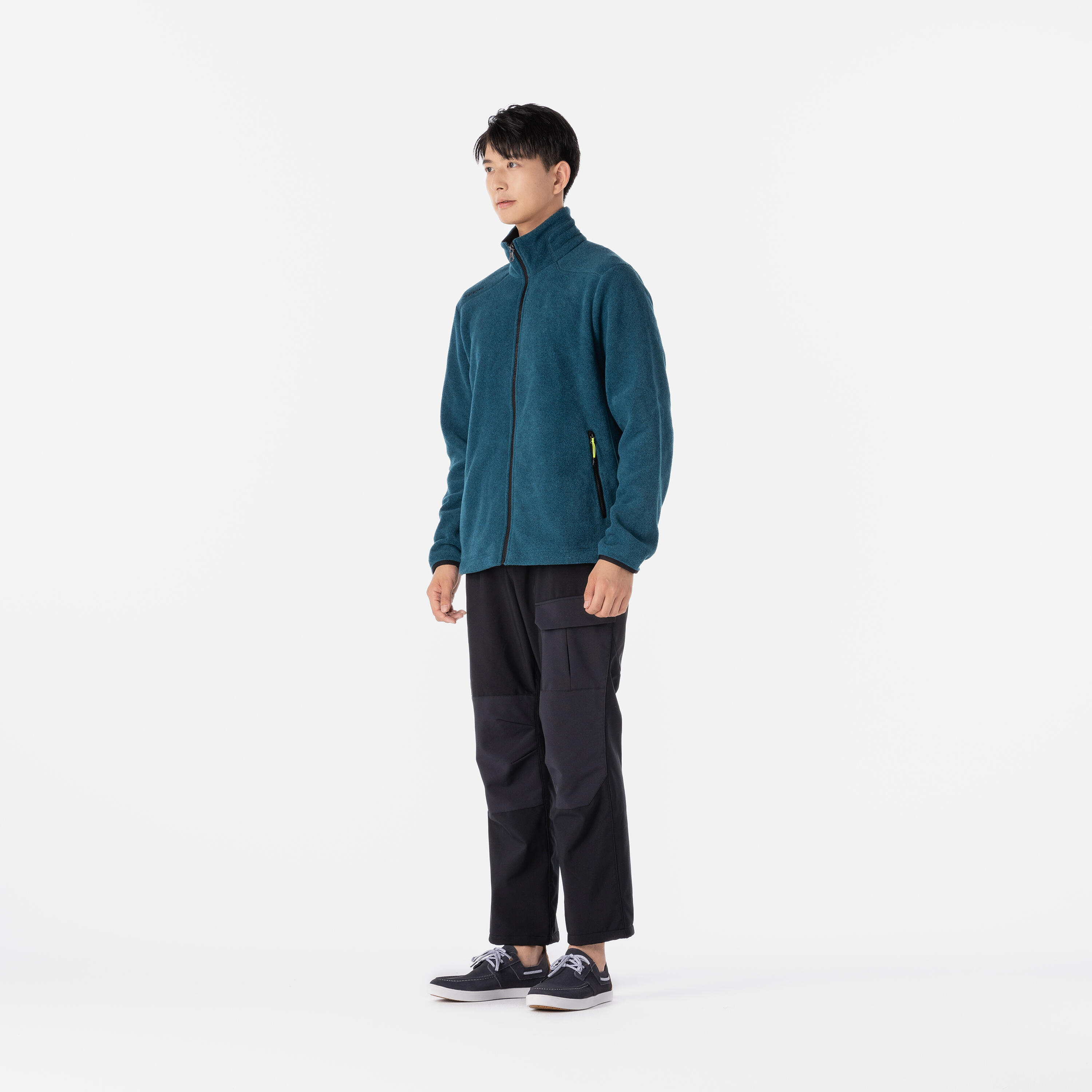 Chaqueta polar Hombre perlante azul 4/8