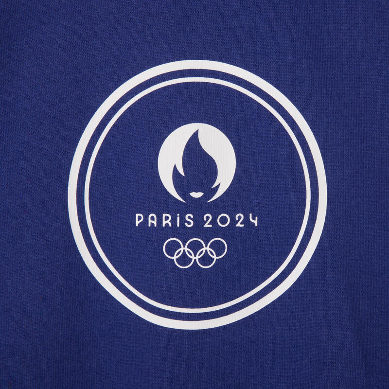 T-shirt manches courtes Paris 2024 Celebrate Essentiel Enfant bleu