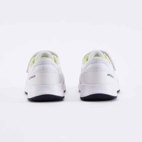 Kids' Rip-Tab Tennis Shoes Essential KD - White & Yellow