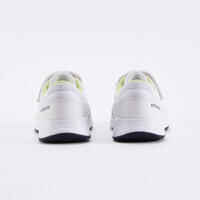 حذاء تنس بشريط ذاتي اللصق للأطفال - Essential KD أبيض/ أصفر