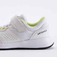 נעלי Essential KD לטניס עם סקוץ' לילדים - לבן וצהוב