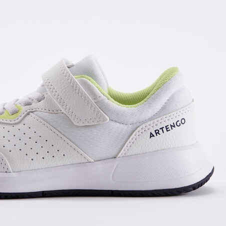 נעלי Essential KD לטניס עם סקוץ' לילדים - לבן וצהוב