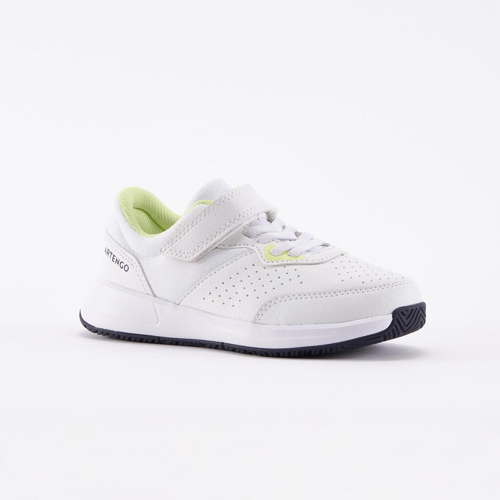 ZAPATILLAS DE TENIS NIÑOS CON VELCRO ESSENTIAL KD BLANCAS AMARILLO