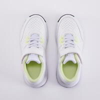 Chaussures de tennis à scratchs Enfant - Essentiel KD blanc jaune