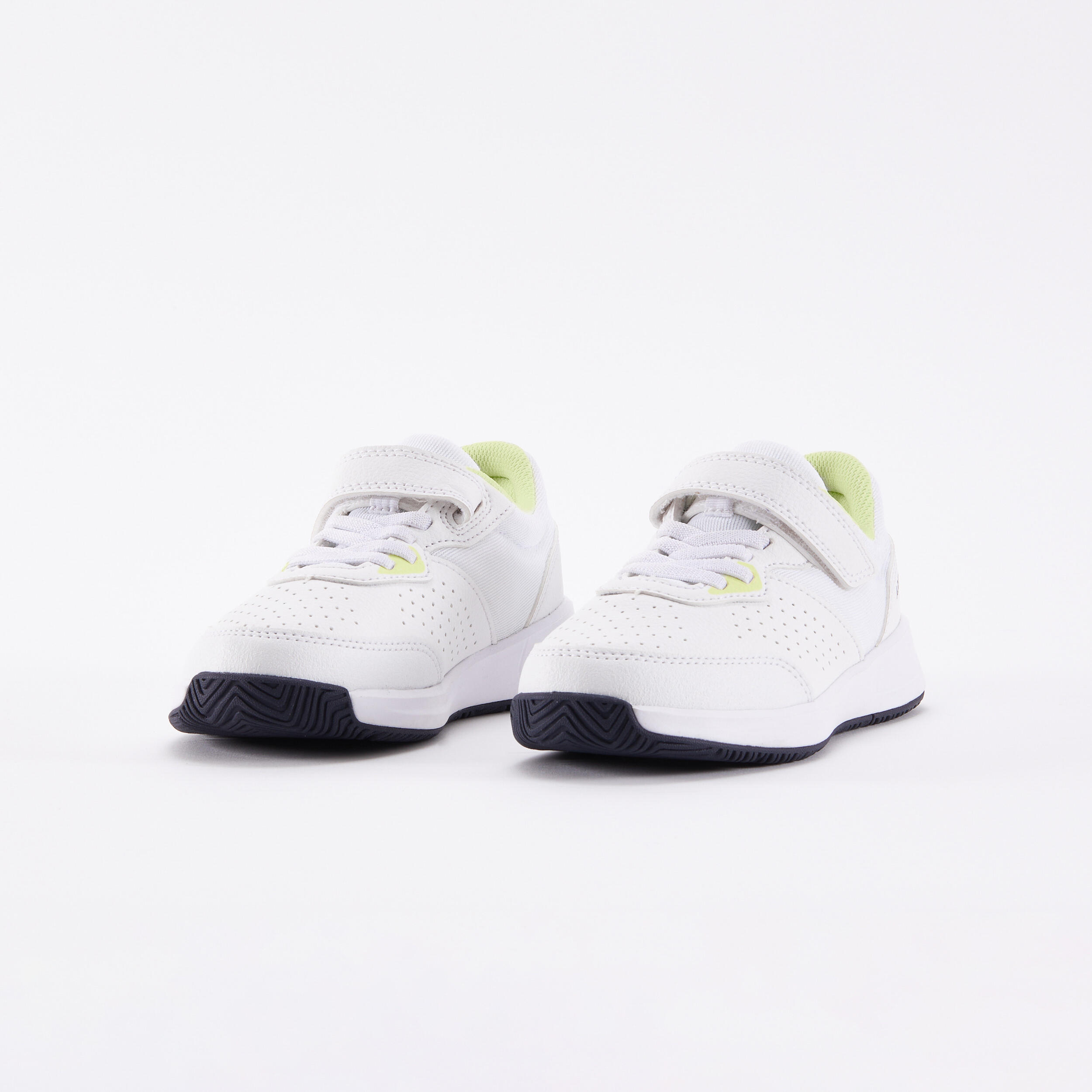 Kids Rip Tab Tennis Shoes Essential KD White Yellow Decathlon