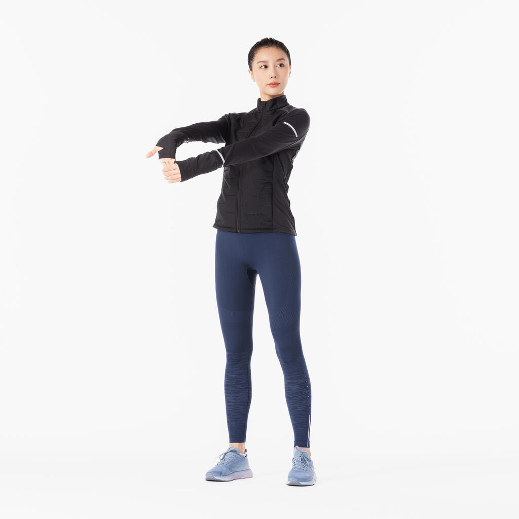 WOMEN'S KIPRUN WARM JACKET - BLACK