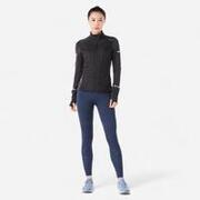 Bluză de trening Kiprun Warm Negru Damă