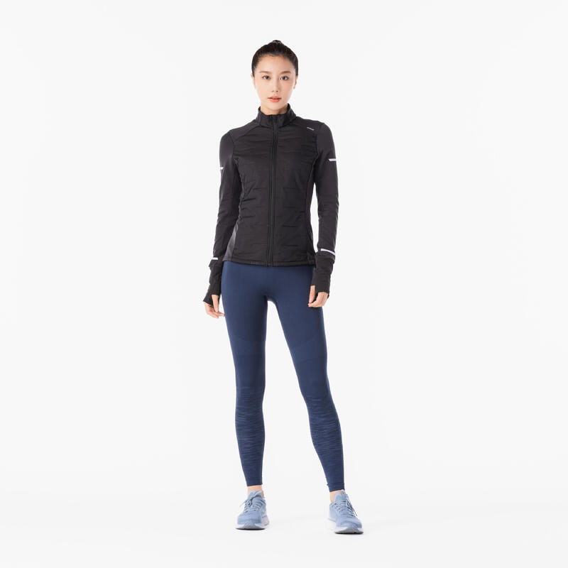 Chaqueta running Mujer Kiprun Warm negro