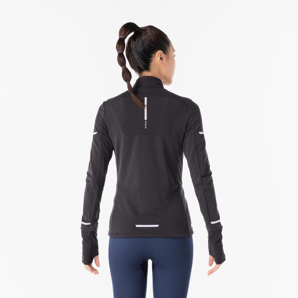WOMEN'S KIPRUN WARM JACKET - BLACK