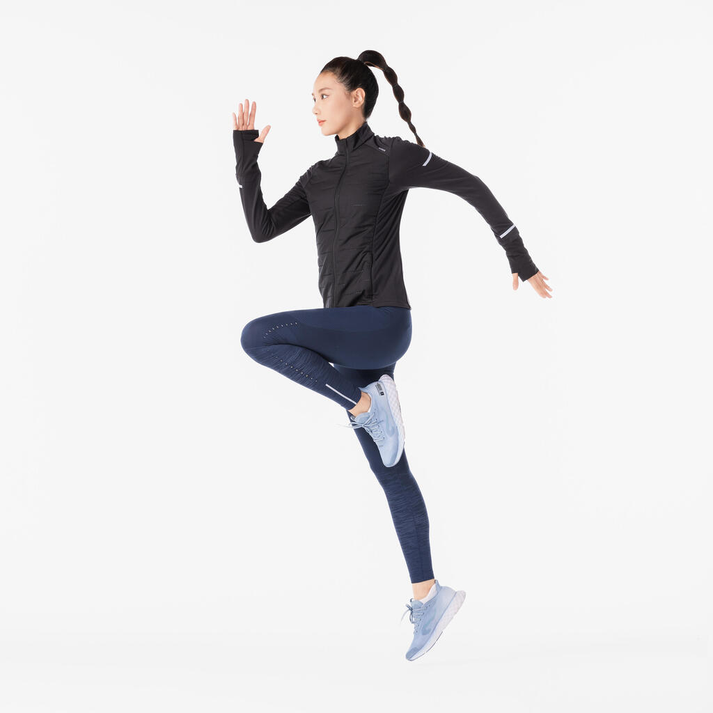 WOMEN'S KIPRUN WARM JACKET - BLACK