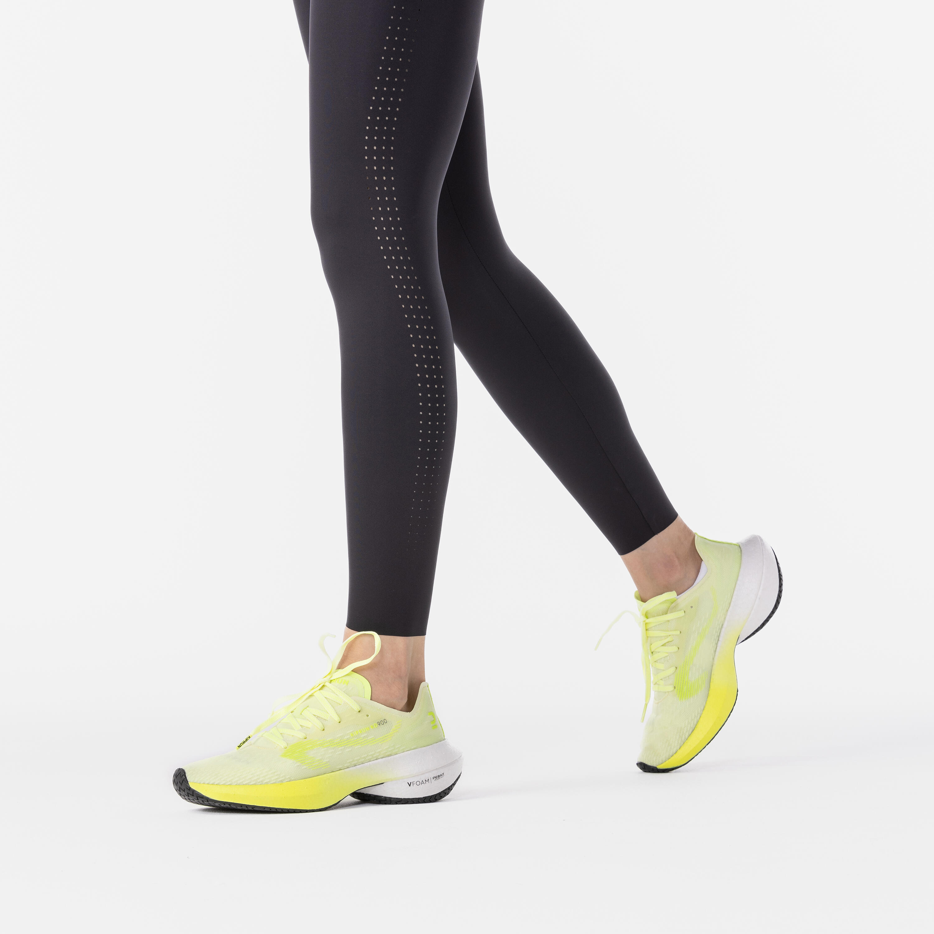 Women's running & trail leggings - KIPRUN Run 900 Light black