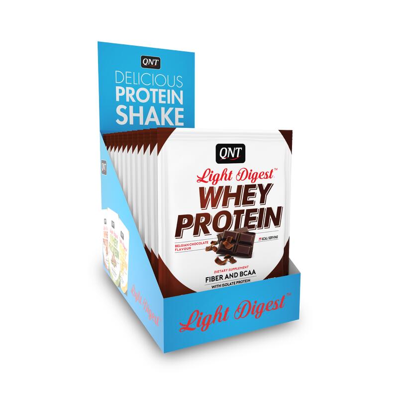 Eiwitpoeder voor krachttraining Light Digest Whey Belgische chocolade 40 g