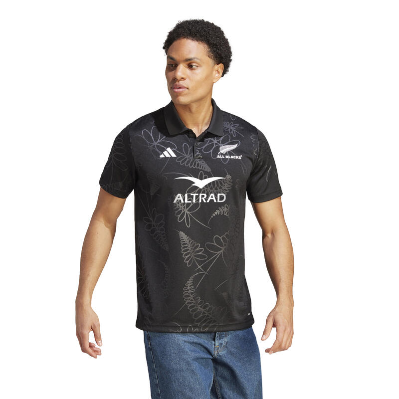 POLO DE RUGBY SUPPORTERS ALL BLACKS ADULTE NOIR