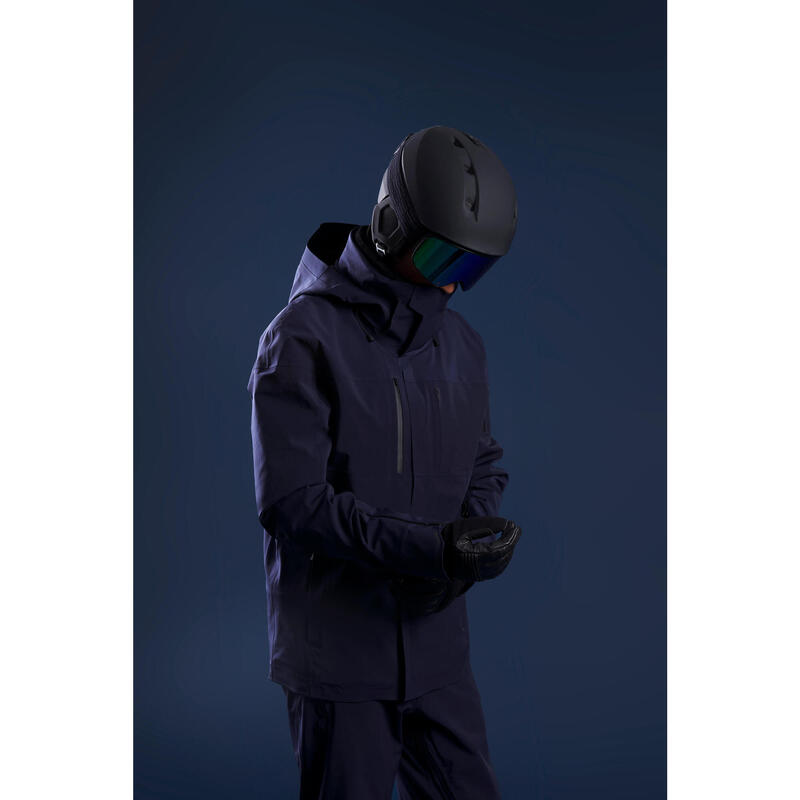 Veste de ski et snowboard très respirante et imperméable homme, JKT 900 bleu