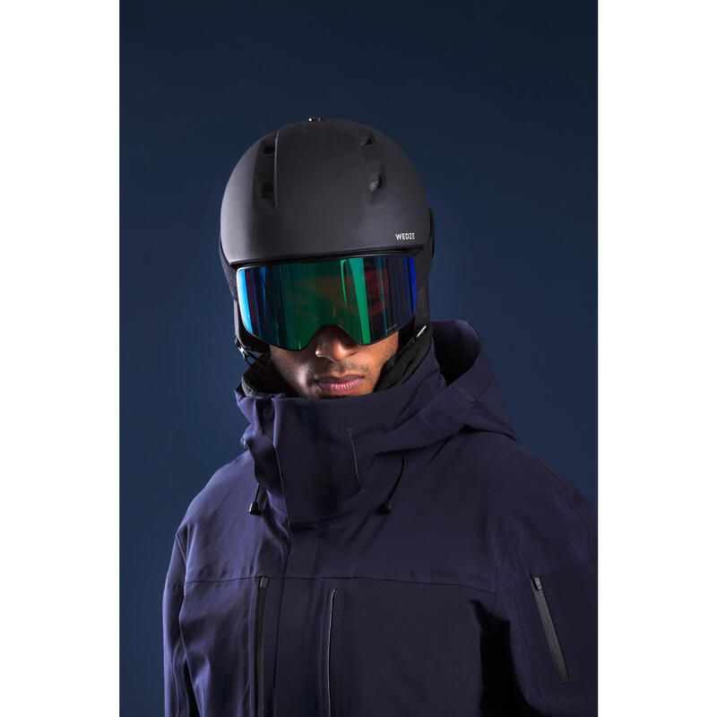 Veste de ski ventilée qui assure la liberté de mouvement homme, 900 bleu marine