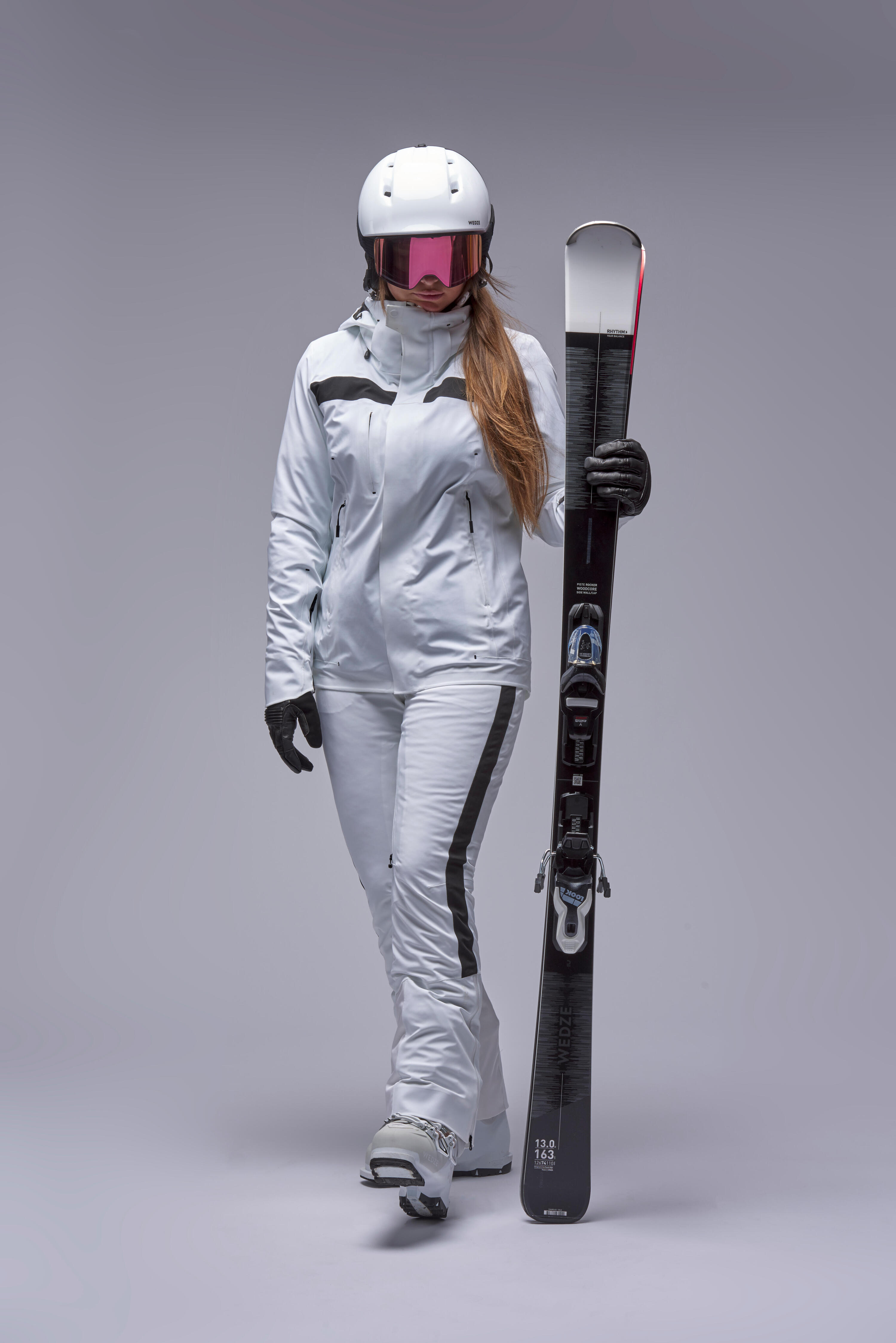 WOMEN'S SKI LINER JACKET 900 - WHITE 2/22